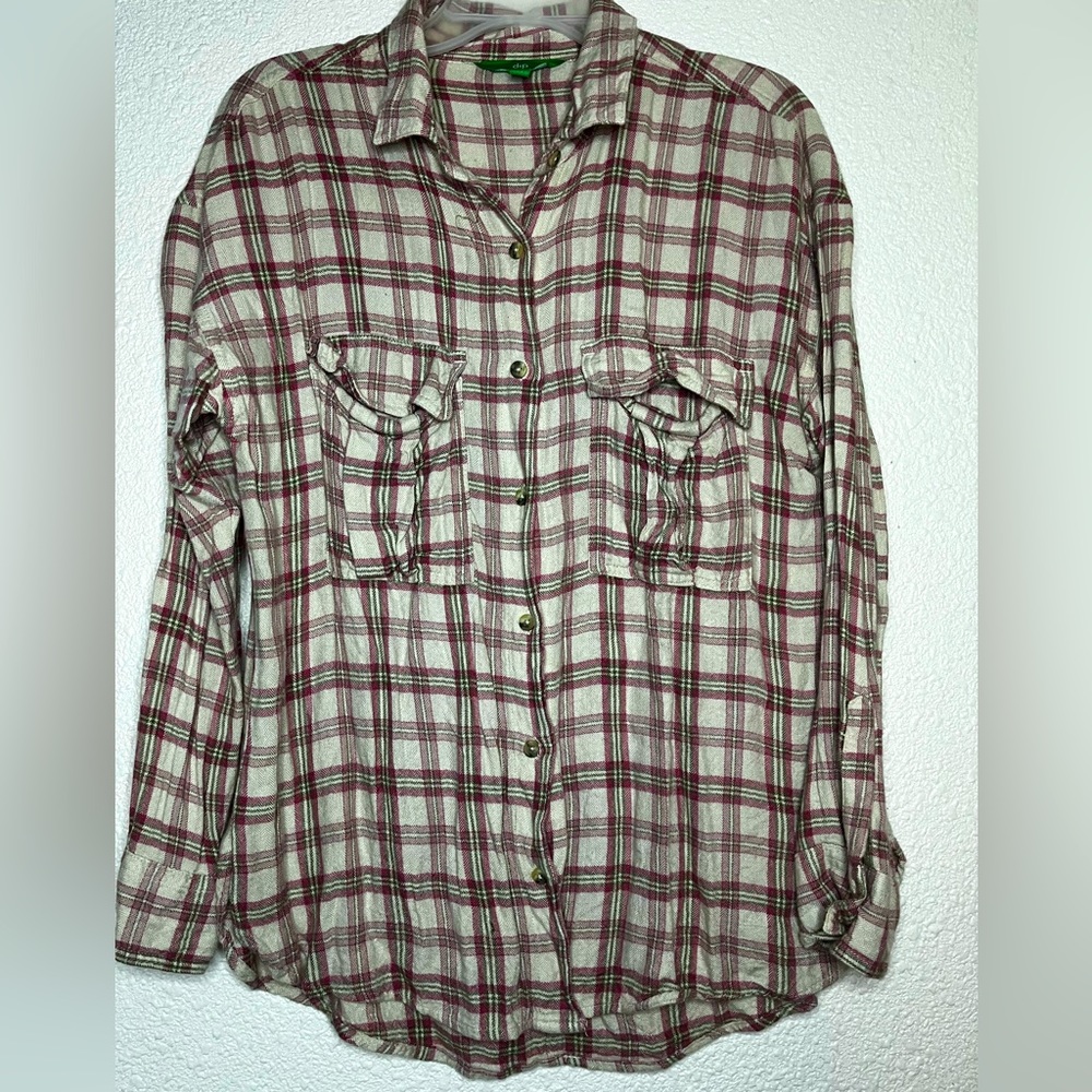Women’s Dip cotton button up flannel